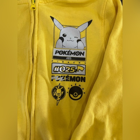 Kids Size Small Pokémon Zippered Hooded Sweatshirt - Picture 3 of 12